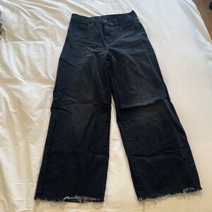 Banana Republic Black Wide-Leg Jeans